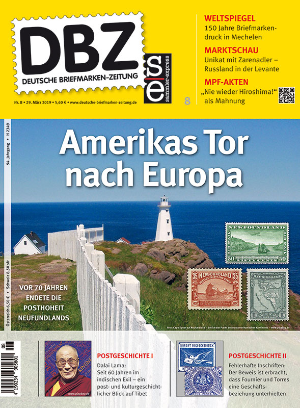 Amerikas Tor Europa Neufundland Post Deutsche Briefmarken Zeitung (2)