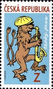 tschechien Musik Wahl Briefmarke