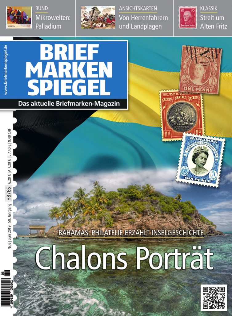 Briefmarken Spiegel Juni 2019 Bahamas Gold Sommer Insel