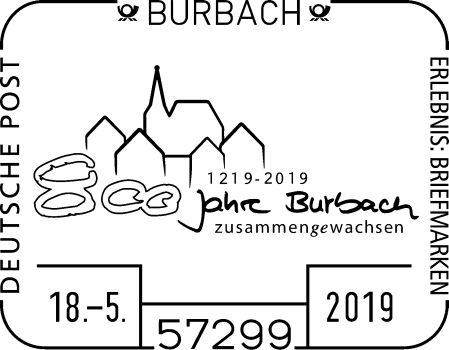 Sonderstempel 800 Jahre Burbach