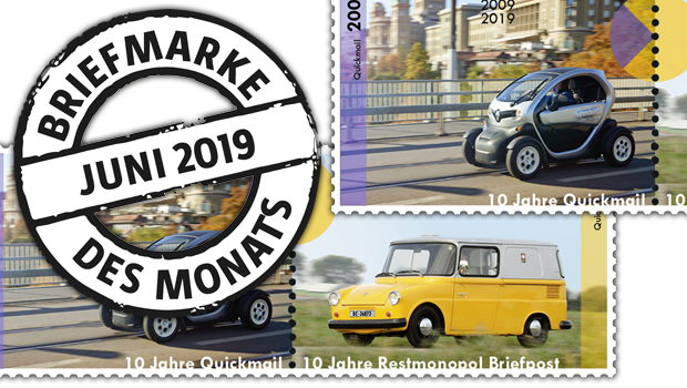 Briefmarke des Monats: Elektrische Post