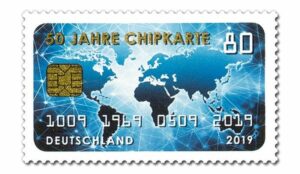 Briefmarke Deutschland Chipkarte