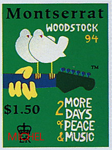 Briefmarke Montserrat Woodstock