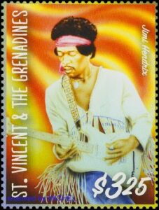 Briefmarke St. Vincent Jimi Hendrix