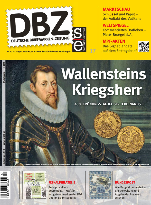 Deutsche Briefmarken Zeitung 17 2019 Wallenstein