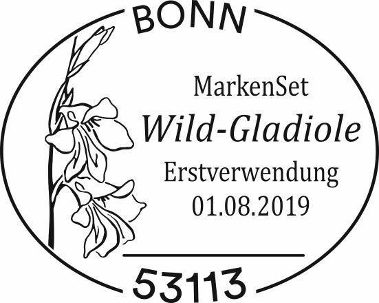 Stempel Bonn Wild-Gladiole