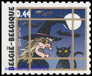 Briefmarke Belgien Halloween