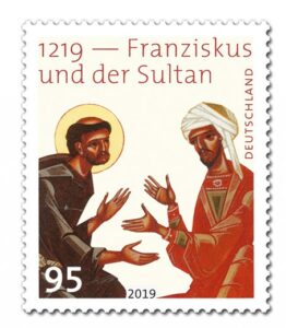 Briefmarke Deutschland Franziskus und Sultan