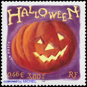 Briefmarke Frankreich Halloween 