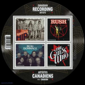 Briefmarke Kanada Musikgruppen