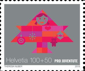 Briefmarke Schweiz Kinderrechte
