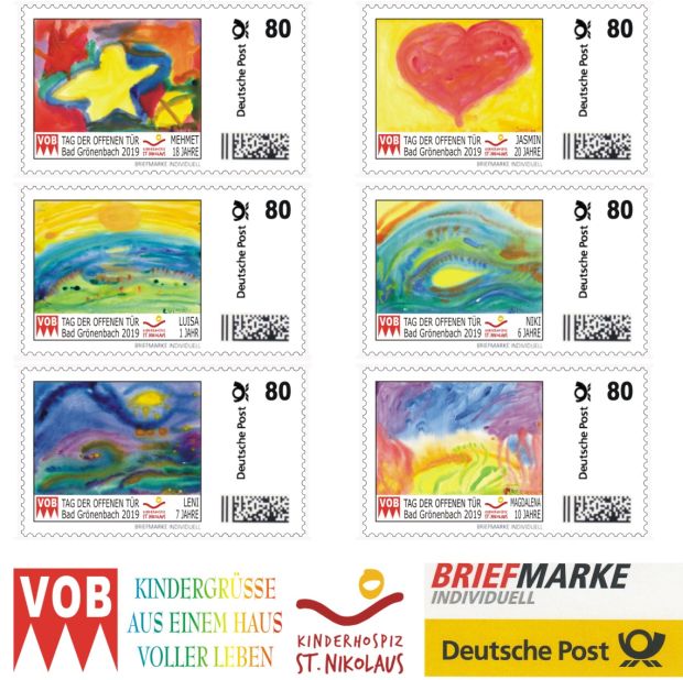 Hospiz St. Nikolaus Kinder-Briefmarken Individuell 2019