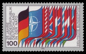 Briefmarke Deutschland 25 Jahre NATO