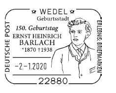 Stempel Wedel Ernst Barlach