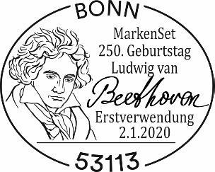 Stempel Bonn Ludwig van Beethoven