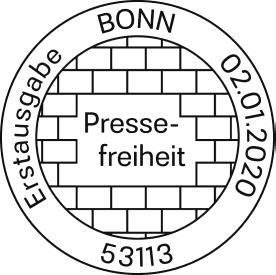 Stempel Bonn Pressefreiheit
