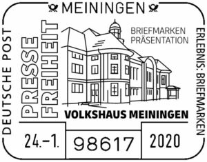 Stempel Meiningen Pressefreiheit