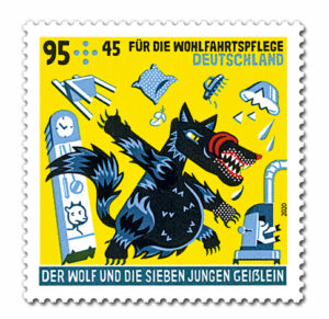 Briefmarke Deutschland Der Wolf und die sieben Geisslein