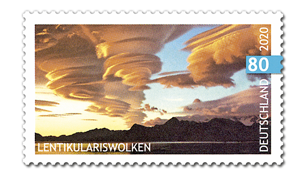 Briefmarke Deutschland Lentikulariswolken