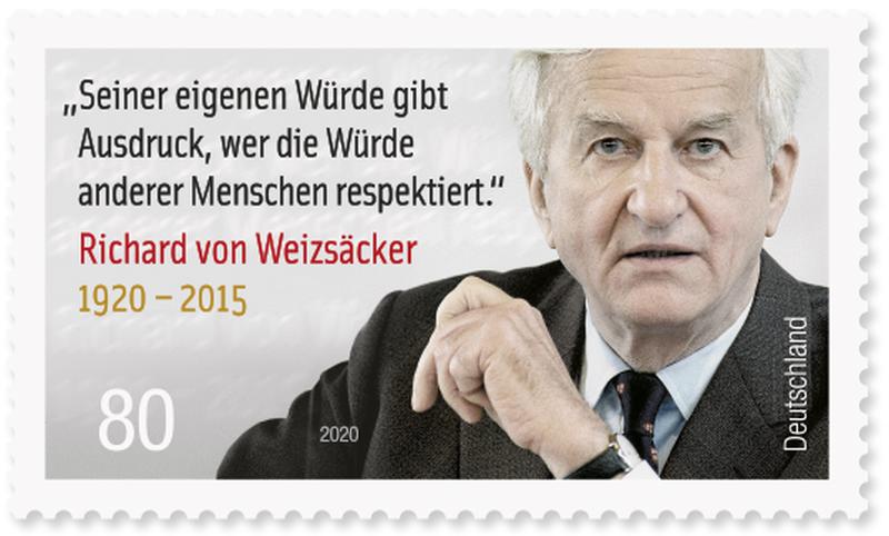 Briefmarke Deutschland Richard von Weizsäcker