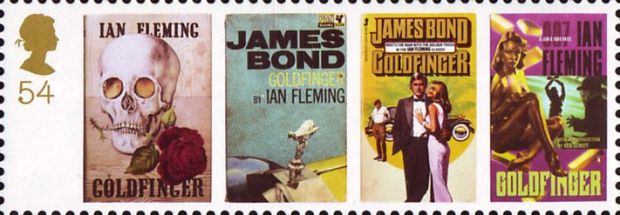 Briefmarke Großbritannien James Bond