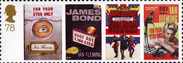 Briefmarke Großbritannien James Bond
