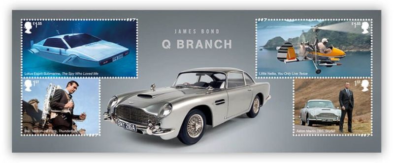 Briefmarken Großbritannien James Bond