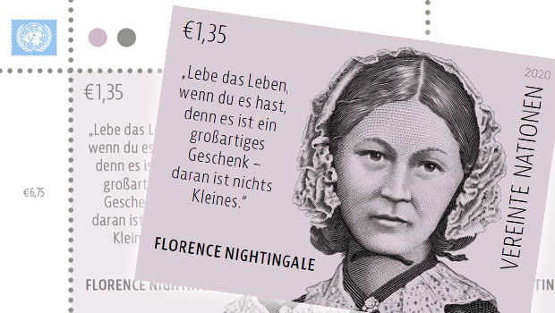 Briefmarke Vereinte Nationen Florence Nightingale