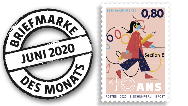 Briefmarke des Monats: Kunsterziehung schult Persönlichkeit