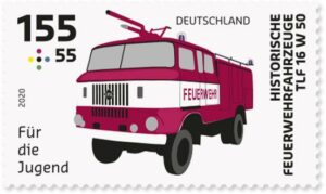 Briefmarke Deutschland Feuerwehr
