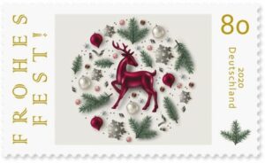 Briefmarke Deutschland Frohes Fest