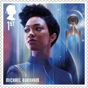 Briefmarke aus Großbritannien Star Trek