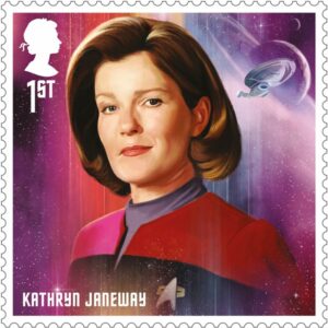 Briefmarke aus Großbritannien Star Trek