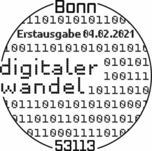 Stempel aus Bonn Digitale Briefmarke