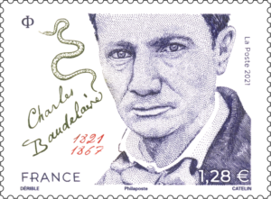 Briefmarke Frankreich Charles Baudelaire