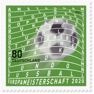 Briefmarke Deutschland Euro 2020