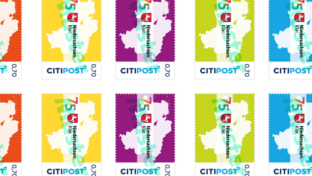 Neue Briefmarken der Citipost zum Landesgeburtstag