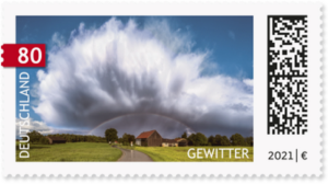 Briefmarke Deutschland Gewitter