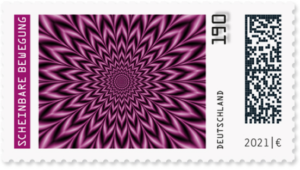 Briefmarke Deutschland Optische Täuschung