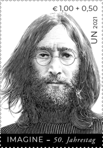 Briefmarke Vereinte Nationen John Lennon