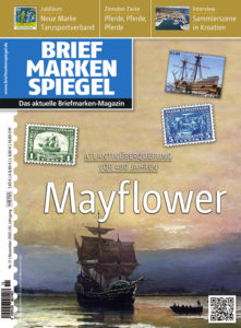 Briefmarken-Spiegel-Titelbild-November-2021 Mayflower