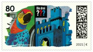 Briefmarke Deutschland Die drei Fragezeichen
