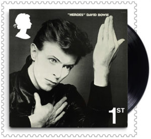 3 - David Bowie Album-Cover von Heroes, Royal Mail 2017