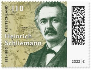 Briefmarke Deutschland Heinrich Schliemann
