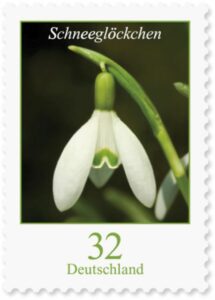 Briefmarke Deutschland Schneeglöckchen