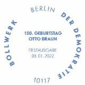 Stempel Berlin Otto Braun