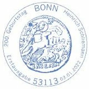 Stempel Bonn Heinrich Schliemann