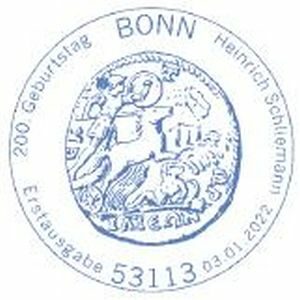 Stempel Bonn Heinrich Schliemann