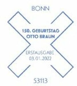 Stempel Bonn Otto Braun