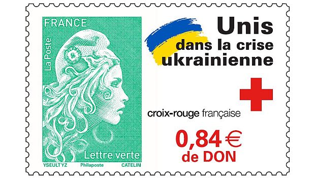 Frankreich: Solidaritätsmarke für die Ukraine